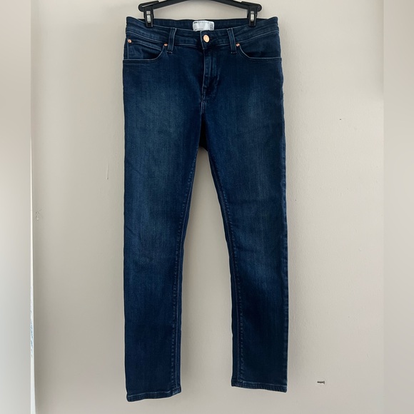 asos design medium/dark wash denim 30” x 30” - Picture 1 of 3